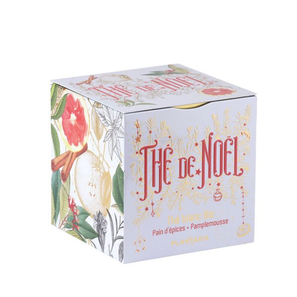 Coffret thé blanc bio, pain d'épices. Cadeau Noël