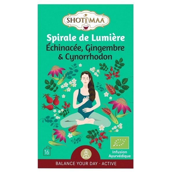 Tisane bio spirale de lumière, réveille votre esprit