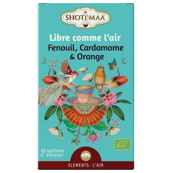 16 sachets de tisane libre comme l'air