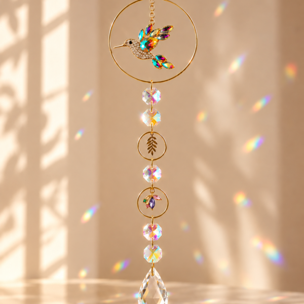 Attrape soleil cristal colibri