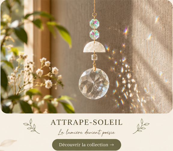 Attrape-soleil en cristal fait main