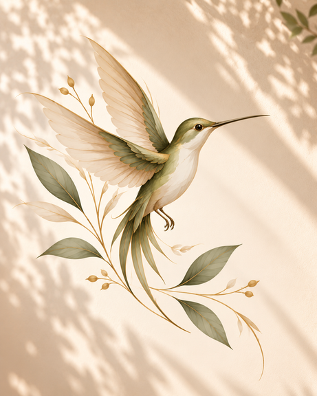 L'histoire de la création d'un attrape-soleil colibri